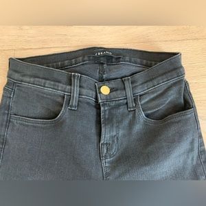 J Brand Black Skinny Jeans w/Gold Snap (24)